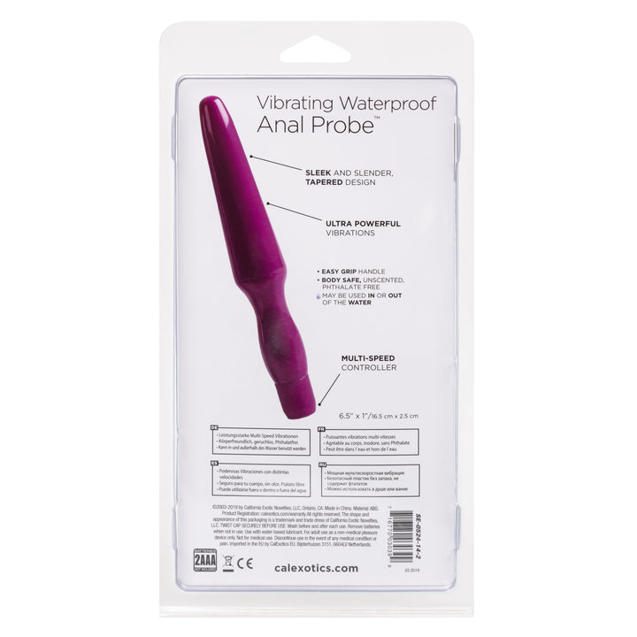 WATERPROOF ANAL PROBE - PURPLE