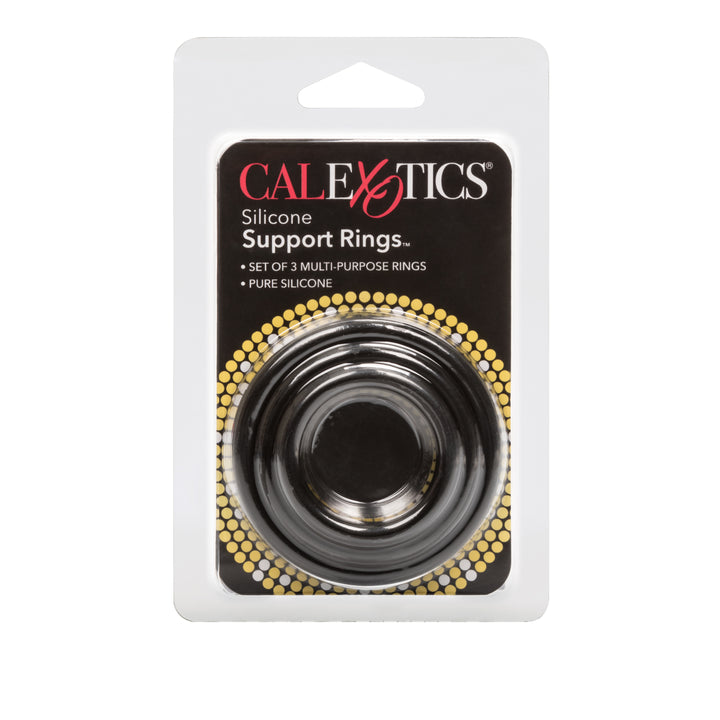 SILICONE SUPPORT RINGS - BLACK