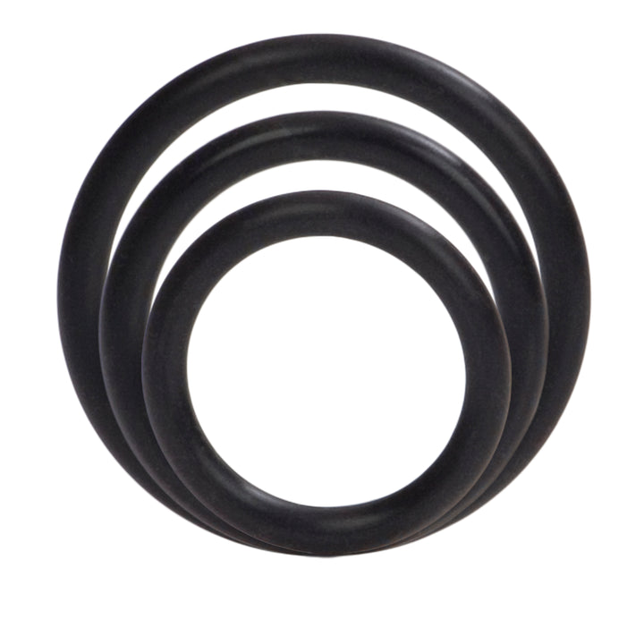 SILICONE SUPPORT RINGS - BLACK