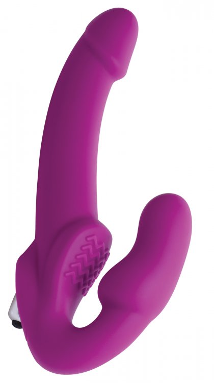 EVOKE VIBRATING STRAPLESS STRAP ON