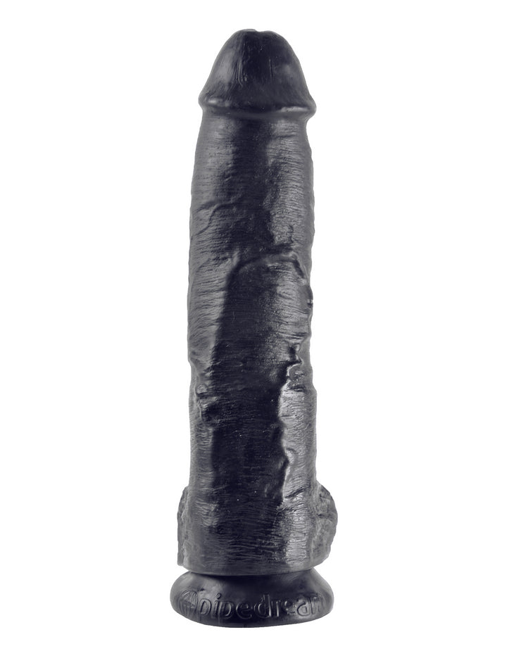 10" COCK W/ BALLS - BLACK