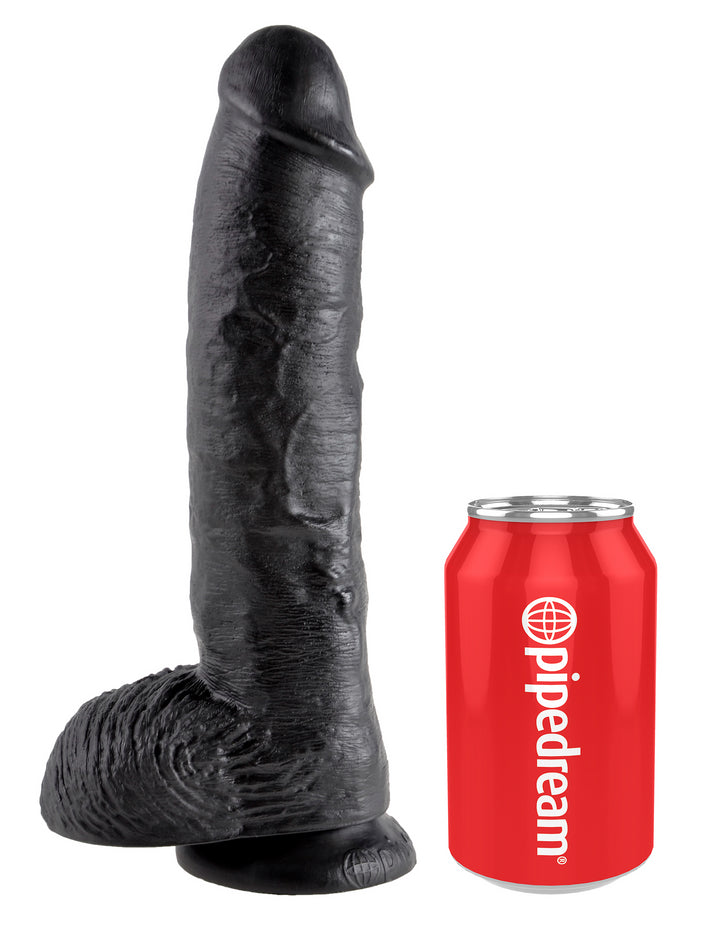 10" COCK W/ BALLS - BLACK