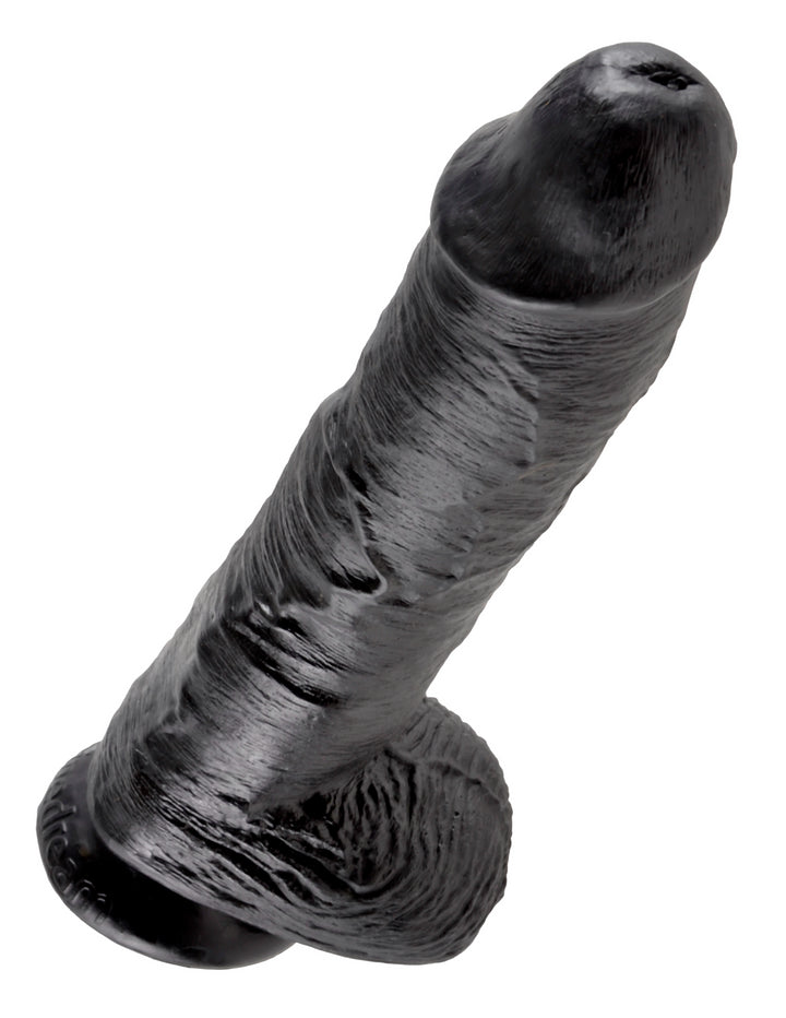 10" COCK W/ BALLS - BLACK