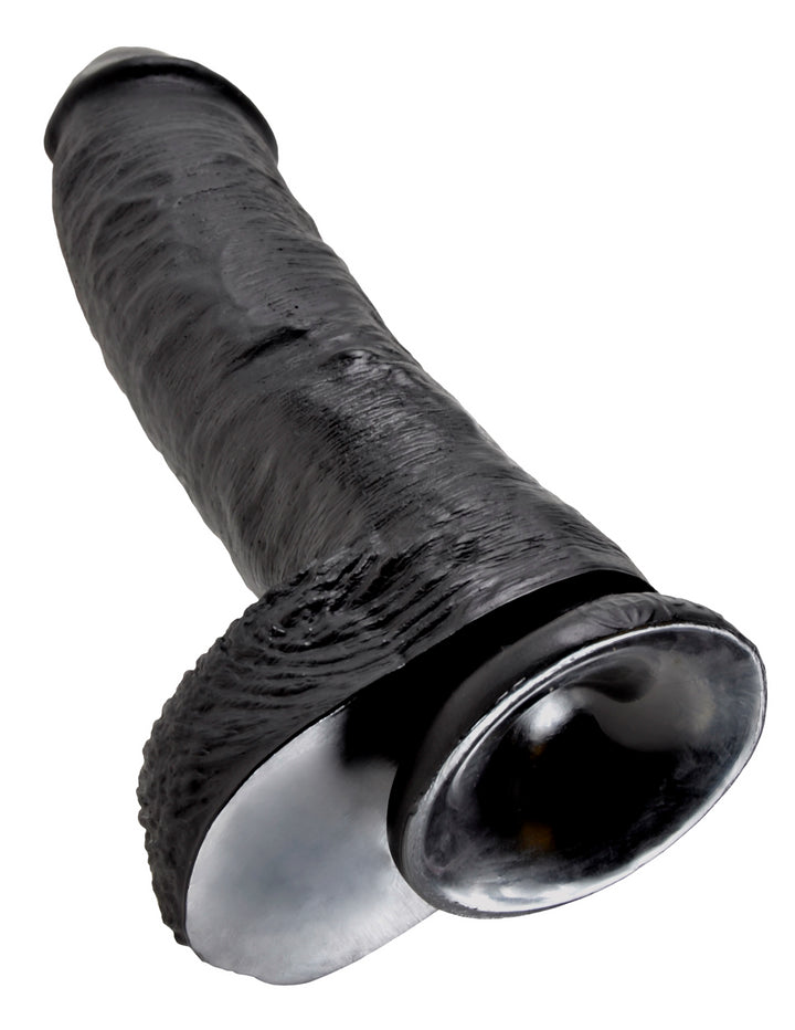 10" COCK W/ BALLS - BLACK