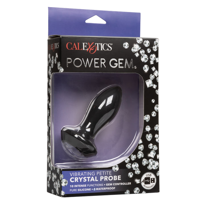 VIBRATING PETITE CRYSTAL PROBE - BLACK