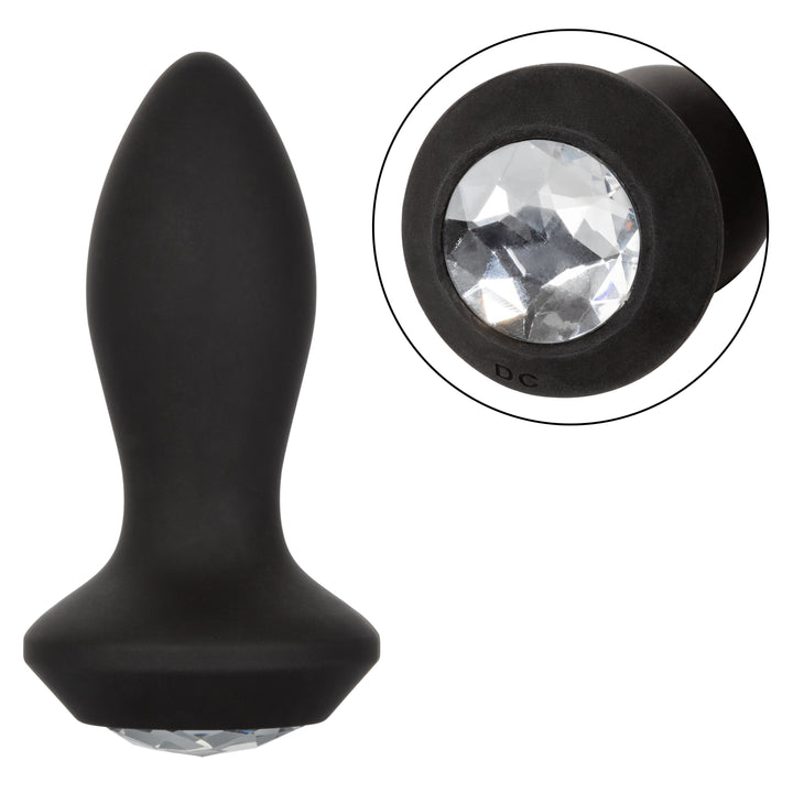 VIBRATING PETITE CRYSTAL PROBE - BLACK