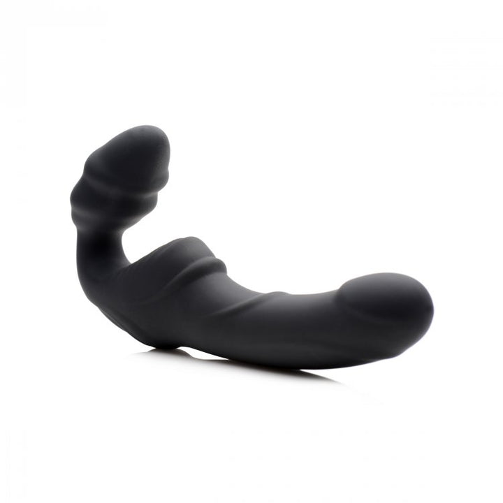 Strap-U Slim Rider Ribbed Vibrating Strapless Strap On XR, LLC