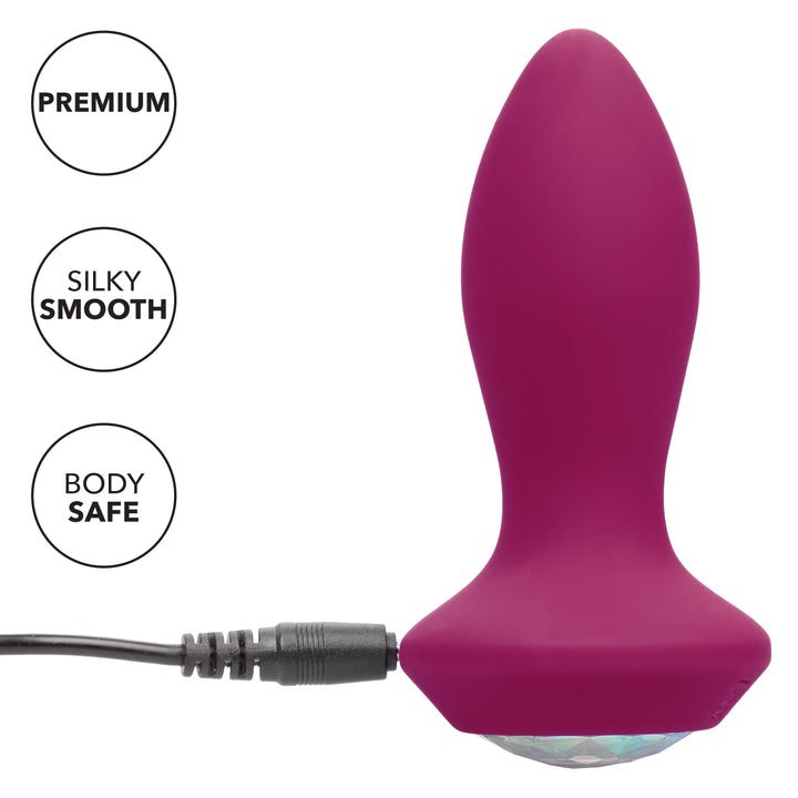 VIBRATING PETITE CRYSTAL PROBE - PURPLE