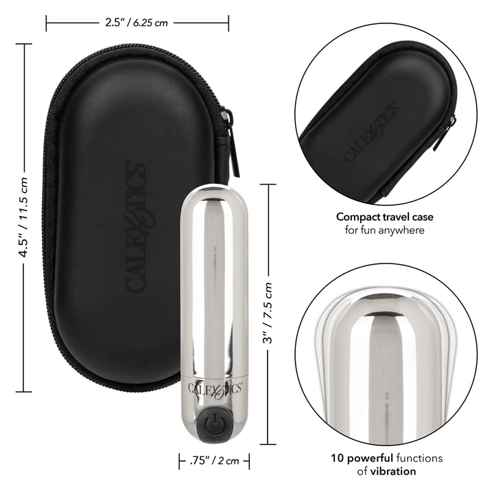 RECHARGEABLE HIDEAWAY BULLET - SILVER