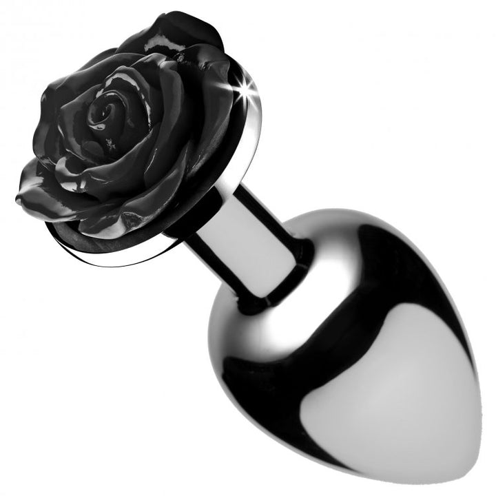 BLACK ROSE ANAL PLUG - SMALL