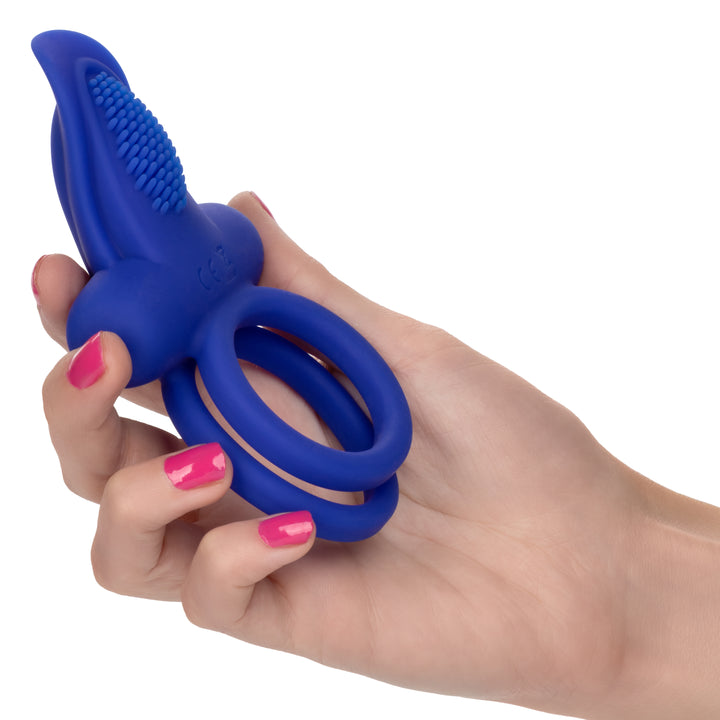 SILICONE RECHARGEABLE DUAL PLEASER ENHANCER