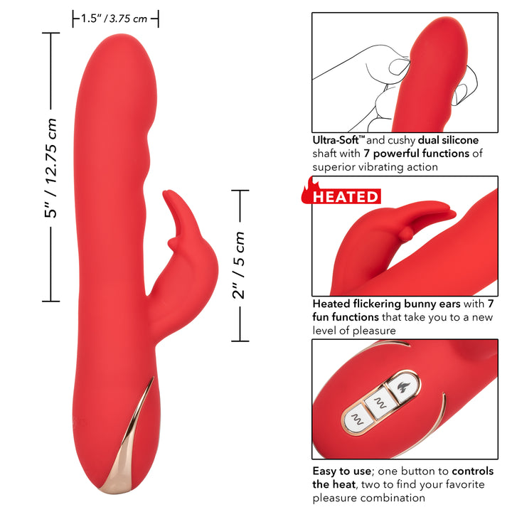 HEATED SILICONE ULTRA-SOFT RABBIT