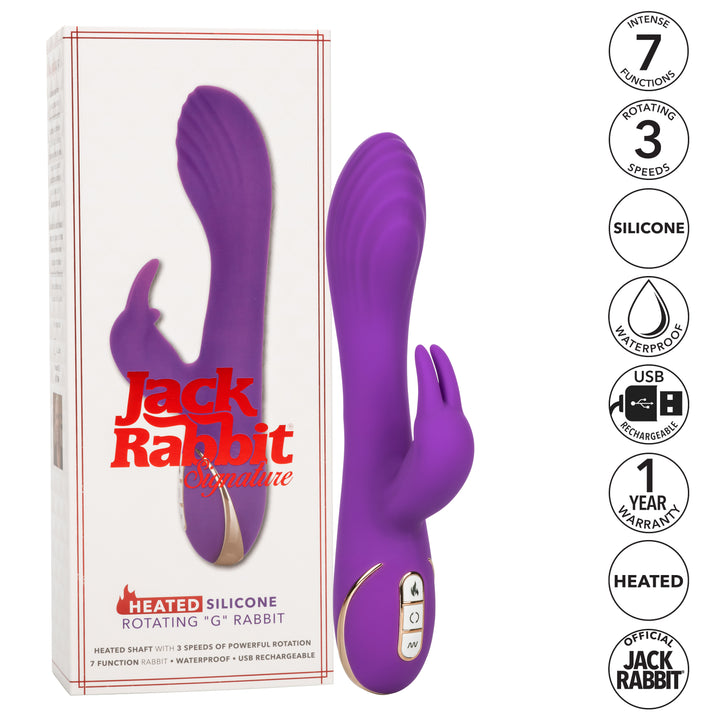 HEATED SILICONE ROTATING "G" RABBIT