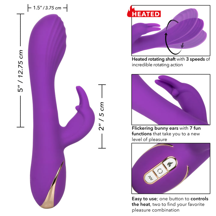 HEATED SILICONE ROTATING "G" RABBIT