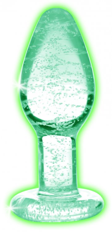 Booty Sparks Glow In The Dark Glass Plug - Small XR, LLC