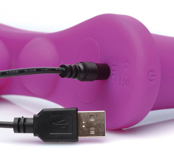 Strap-U Double Take 10X Vibrating Dp Strap-On - Purple XR, LLC