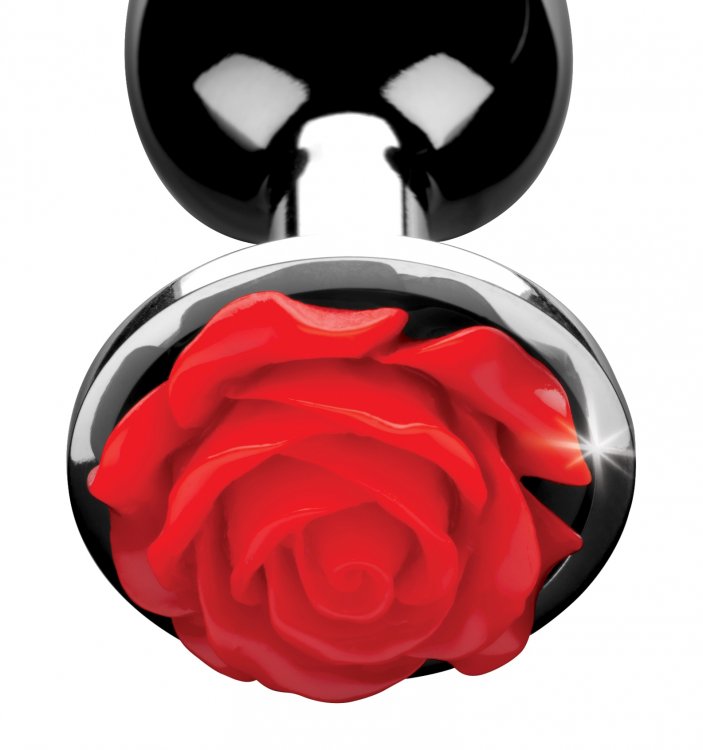 RED ROSE ANAL PLUG - MEDIUM