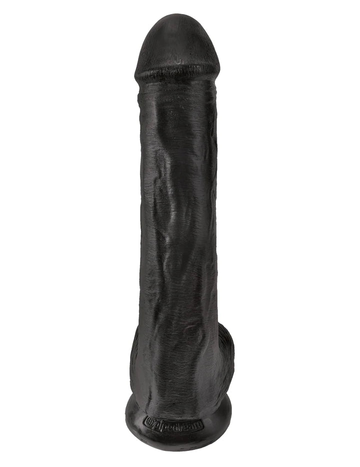 13" COCK W/ BALLS - BLACK