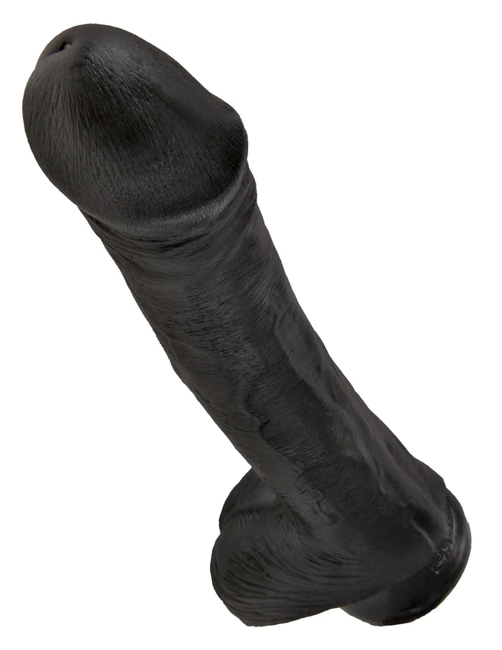 13" COCK W/ BALLS - BLACK