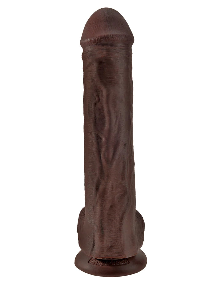 13" COCK W/ BALLS - BROWN