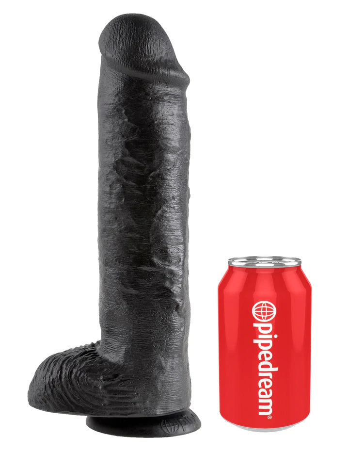 11" COCK W/ BALLS - BLACK