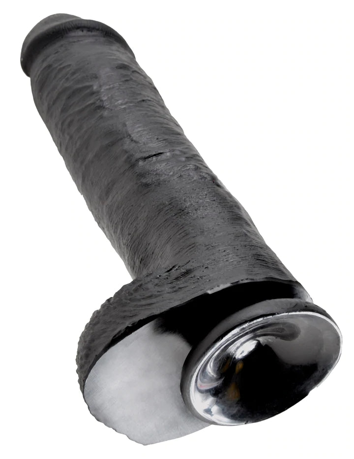 11" COCK W/ BALLS - BLACK