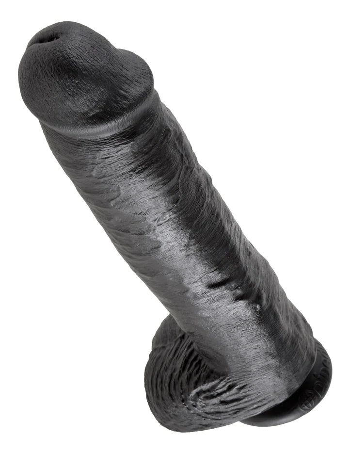 11" COCK W/ BALLS - BLACK