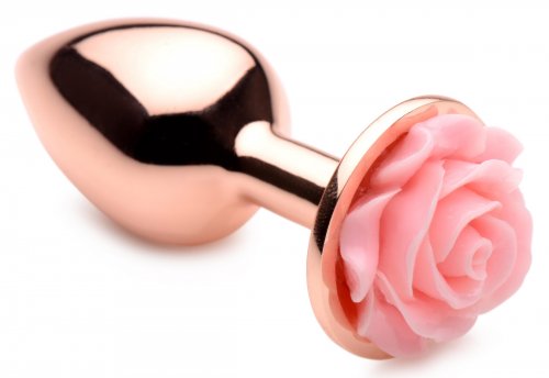 PINK ROSE GOLD ANAL PLUG - SMALL