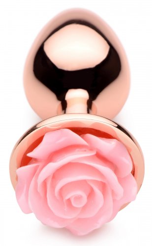 PINK ROSE GOLD ANAL PLUG - SMALL