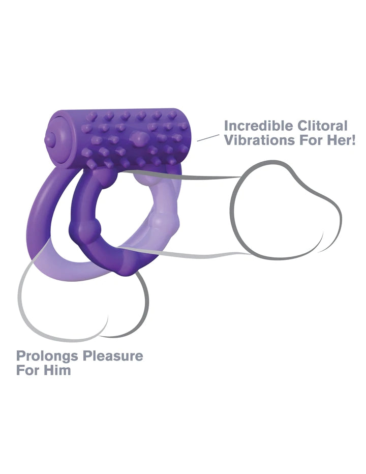 VIBRATING PROLONG PERFORMANCE RING - PURPLE