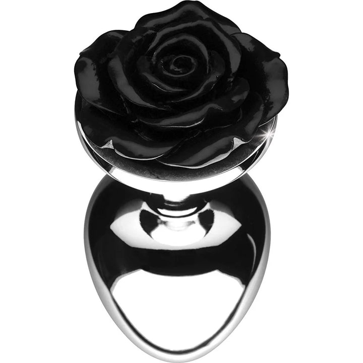 BLACK ROSE ANAL PLUG - LARGE