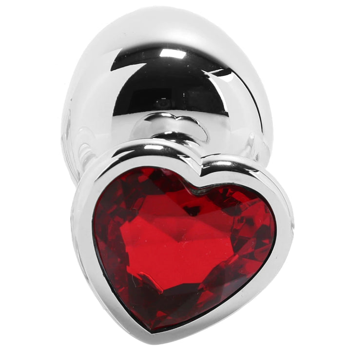 RED HEART GEM ANAL PLUG - MEDIUM