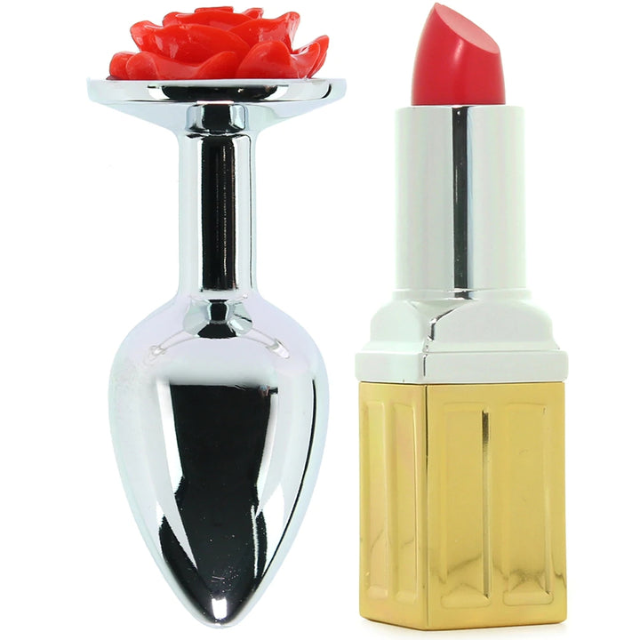 RED ROSE ANAL PLUG - SMALL