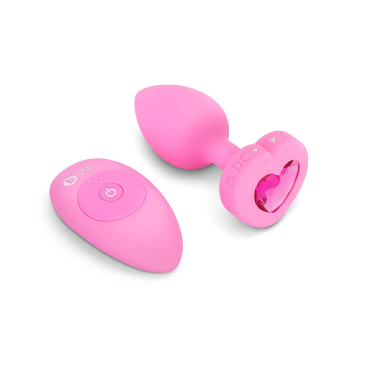 VIBRATING HEART PLUG S/M