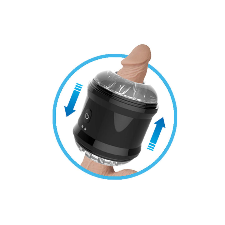 DYNAMO VIBRATING MASTURBATOR CUP-BLACK