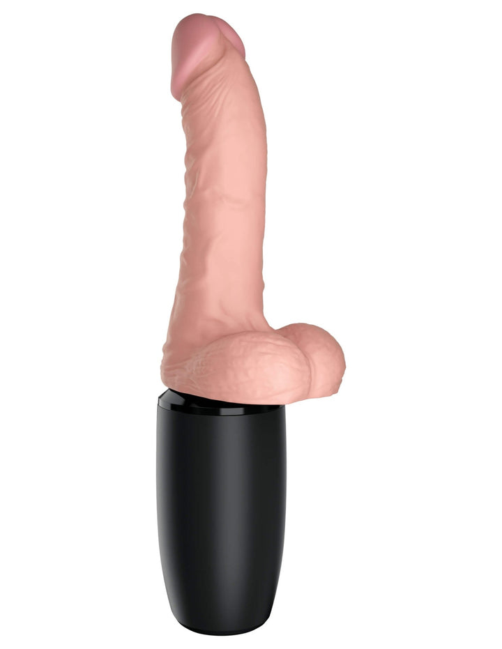 King Cock Plus 6.5" Thrusting Cock W/ Balls - DILDOS - Brazzers Toys