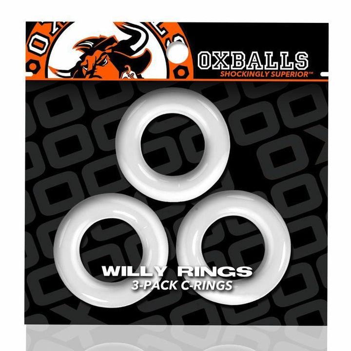 Oxballs Willy Rings - White - FOR HIM - Brazzers Toys