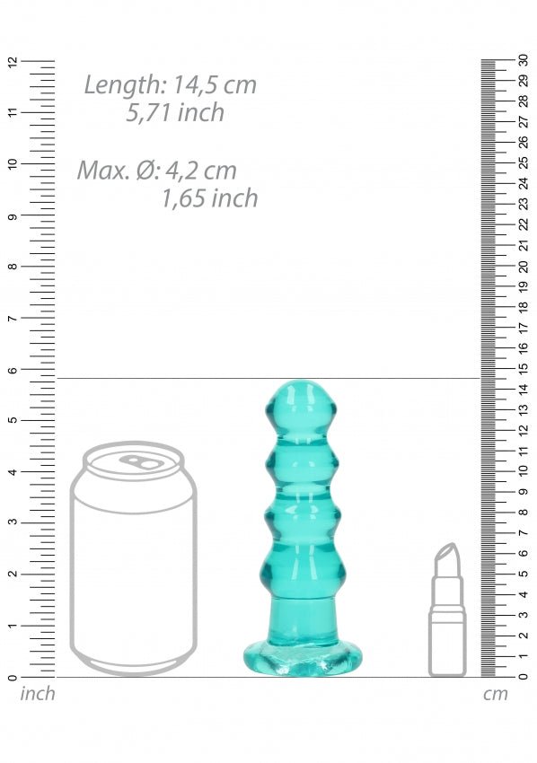 Real Rock Curvy Crystal Clear Dildo - DILDOS - Brazzers Toys