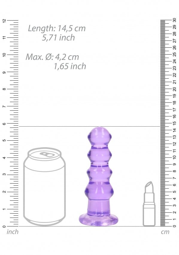 Real Rock Curvy Crystal Clear Dildo - DILDOS - Brazzers Toys