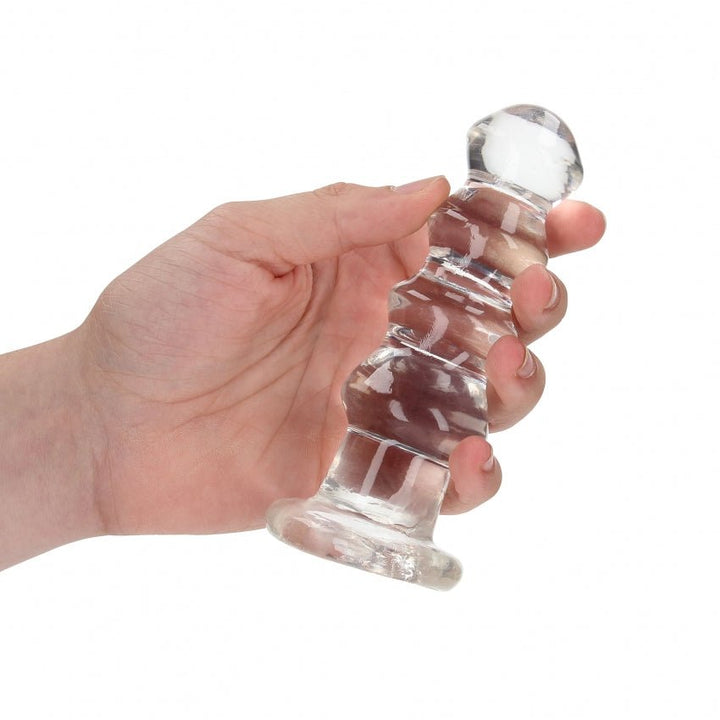 Real Rock Curvy Crystal Clear Dildo - DILDOS - Brazzers Toys