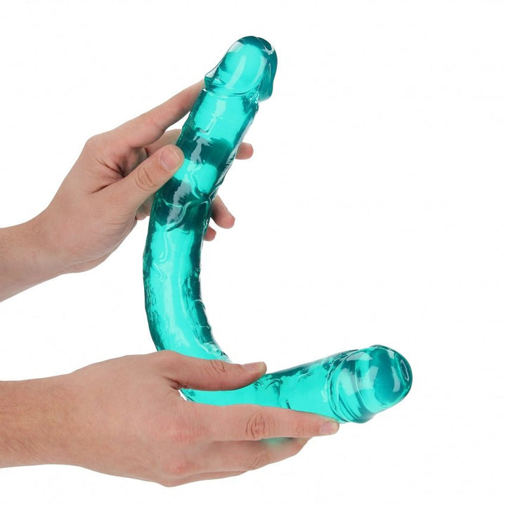 Real Rock Double Crystal Clear Dildo - DILDOS - Brazzers Toys