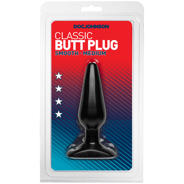 BUTT PLUG - BLACK - MEDIUM