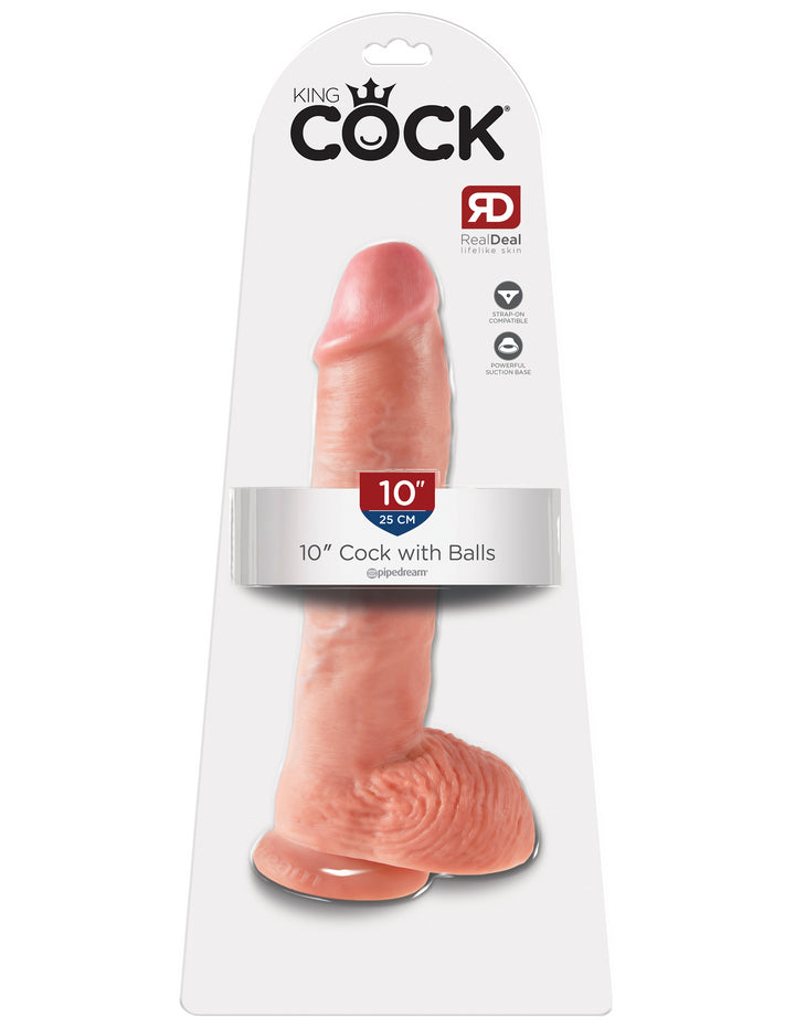 10" COCK W/ BALLS - LIGHT