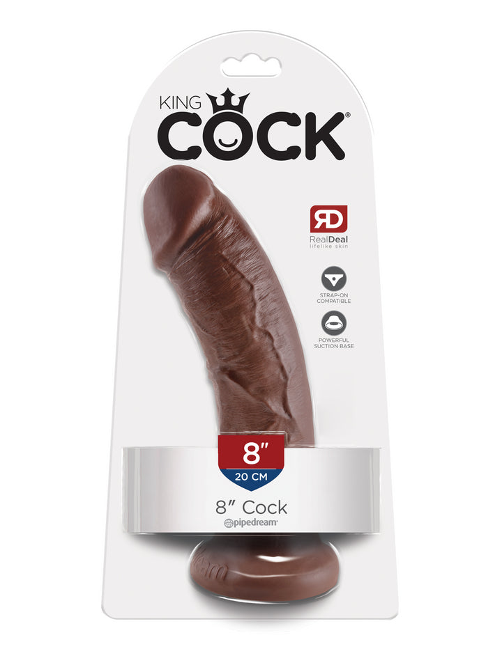 8" COCK - BROWN