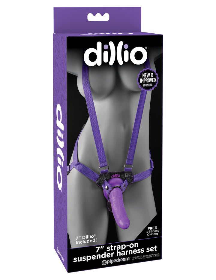 SUSPENDER SET - PURPLE - 7"