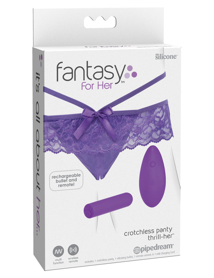 Fantasy for Her Crotchless Panty Thrill-Her PIPEDREAM PRODUCTS, INC