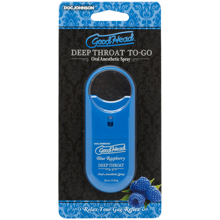 DEEP THROAT TO GO .33 OZ - BLUE RASPBERRY