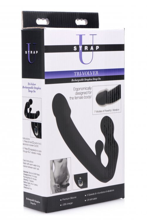 Strap-U Tri-Volver Vibrating Strapless Strap On XR, LLC