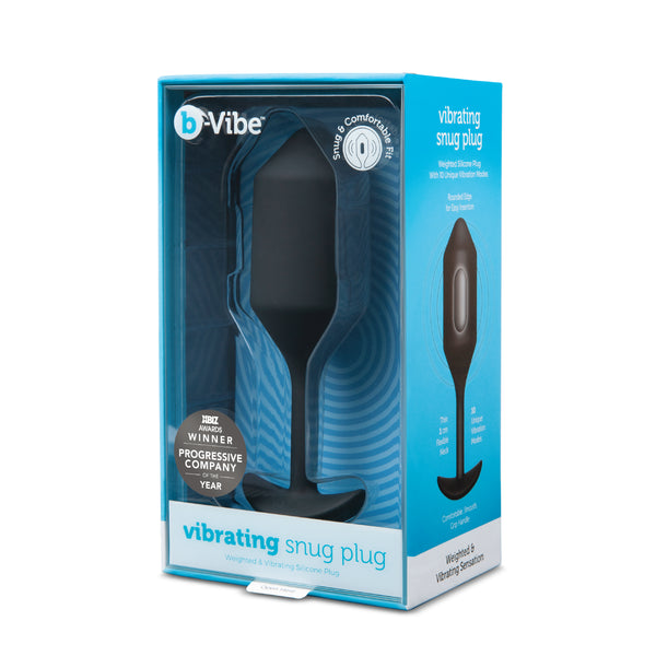 VIBRATING SNUG PLUG XL - BLACK