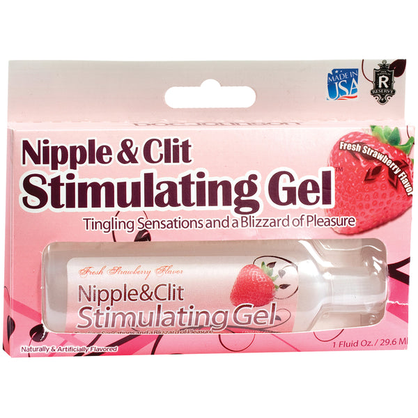 NIPPLE & CLIT STIMULATING GEL 1OZ - FRESH STRAWBERRY